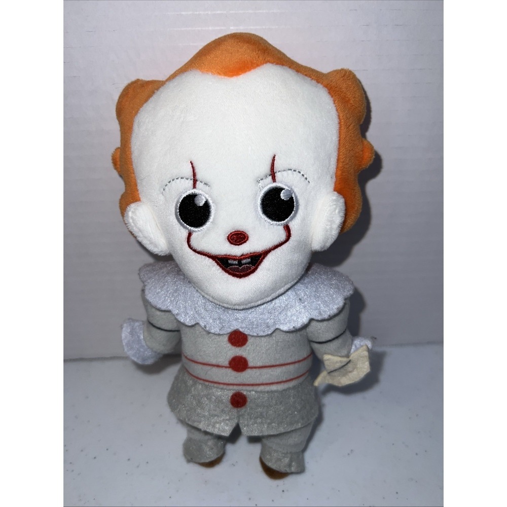 IT Pennywise Modern Plush Doll  8"  Toy  Stephen King Red Balloon Stuffed Animal
